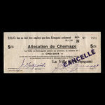Canada, Ville de Kénogami, 5 cents <br /> 23 janvier 1936