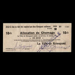 Canada, Ville de Kénogami, 10 cents <br /> 6 août 1935