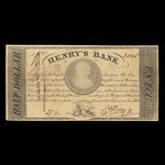 Canada, Henry's Bank, 1/2 dollar <br /> 27 juin 1837
