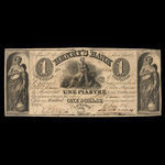 Canada, Henry's Bank, 1 dollar <br /> 27 juin 1837
