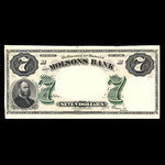 Canada, Molsons Bank, 7 dollars <br /> 1 novembre 1871
