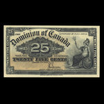 Canada, Dominion du Canada, 25 cents <br /> 2 janvier 1900