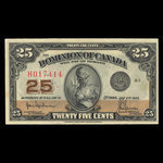 Canada, Dominion du Canada, 25 cents <br /> 2 juillet 1923