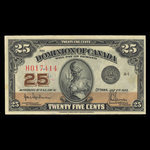 Canada, Dominion du Canada, 25 cents <br /> 2 juillet 1923