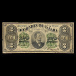 Canada, Dominion du Canada, 2 dollars <br /> 1 juin 1878