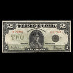 Canada, Dominion du Canada, 2 dollars <br /> 23 juin 1923