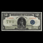 Canada, Dominion du Canada, 2 dollars <br /> 23 juin 1923