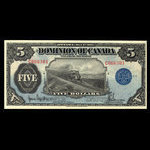 Canada, Dominion du Canada, 5 dollars <br /> 1 mai 1912