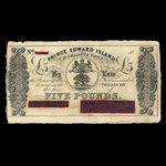 Canada, Gouvernement de l'Île-du-Prince-Édouard, 5 livres(anglaise) <br /> 1858