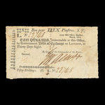 Canada, Army Bill Office, 10 dollars <br /> mars 1814