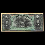 Canada, Dominion du Canada, 1 dollar <br /> 2 juillet 1897