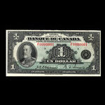 Canada, Banque du Canada, 1 dollar <br /> 1935