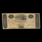 Canada, Montreal Bank, 5 dollars : 2 mai 1821