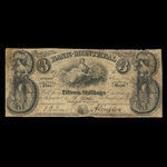 Canada, Banque de Montréal, 3 dollars <br /> 1 mai 1844