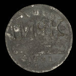 Canada, Traversier Lauzon, 4 pence <br /> 1821