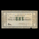 Canada, William Price & Fils, 5 shillings <br /> 31 août 1850