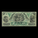 Canada, Banque de St. Jean, 5 dollars <br /> 1 avril 1906