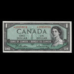 Canada, Banque du Canada, 1 dollar <br /> 1954