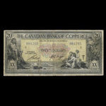 Canada, Canadian Bank of Commerce, 20 dollars <br /> 2 janvier 1917