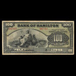 Canada, Bank of Hamilton, 100 dollars <br /> 1 juin 1914