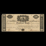 Canada, Montreal Bank, 100 dollars <br /> 1822