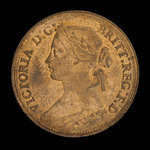 Grande-Bretagne, Victoria, 1 farthing <br /> 1860