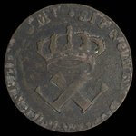 France, Louis XV, 9 deniers <br /> 1722