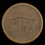 Canada, Banque de Montréal, 1 penny <br /> 1838