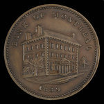 Canada, Banque de Montréal, 1/2 penny <br /> 1839