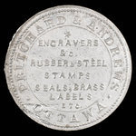 Canada, Pritchard & Andrews, aucune dénomination <br /> 1895