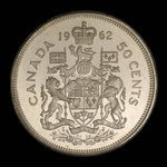Canada, Élisabeth II, 50 cents <br /> 1962