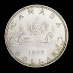 Canada, Élisabeth II, 1 dollar <br /> 1962