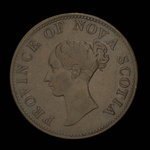 Canada, Province de la Nouvelle-Écosse, 1/2 penny <br /> 1840