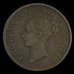 Canada, Province de la Nouvelle-Écosse, 1/2 penny <br /> 1843