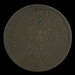 Canada, inconnu, 1/2 penny <br /> 1815
