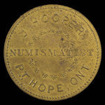 Canada, J. Hooper, aucune dénomination <br /> 1895