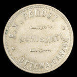 Canada, F.X. Paquet, aucune dénomination <br /> 1892