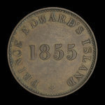 Canada, George Davies, 1/2 penny <br /> 1855