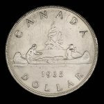 Canada, Georges V, 1 dollar <br /> 1935