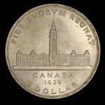 Canada, Georges VI, 1 dollar <br /> 1939