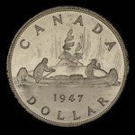 Canada, Georges VI, 1 dollar <br /> 1947