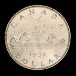 Canada, Élisabeth II, 1 dollar <br /> 1954