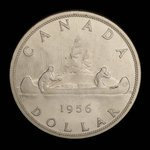 Canada, Élisabeth II, 1 dollar <br /> 1956