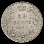 Canada, Victoria, 50 cents <br /> 1872