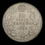 Canada, Édouard VII, 50 cents <br /> 1902