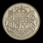 Canada, Georges VI, 50 cents <br /> 1949