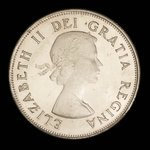 Canada, Élisabeth II, 50 cents <br /> 1953