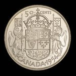 Canada, Élisabeth II, 50 cents <br /> 1954