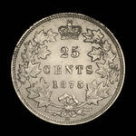 Canada, Victoria, 25 cents <br /> 1875