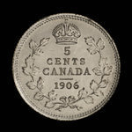 Canada, Édouard VII, 5 cents : 1906